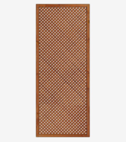 Celosía enmarcada y tratada 228 x 92 cm - Color Teka