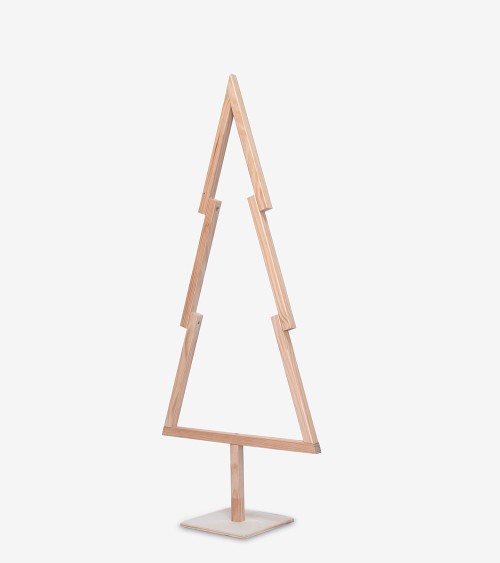 Arbol de Navidad de Madera en Forma de Abeto Altura 150 cm